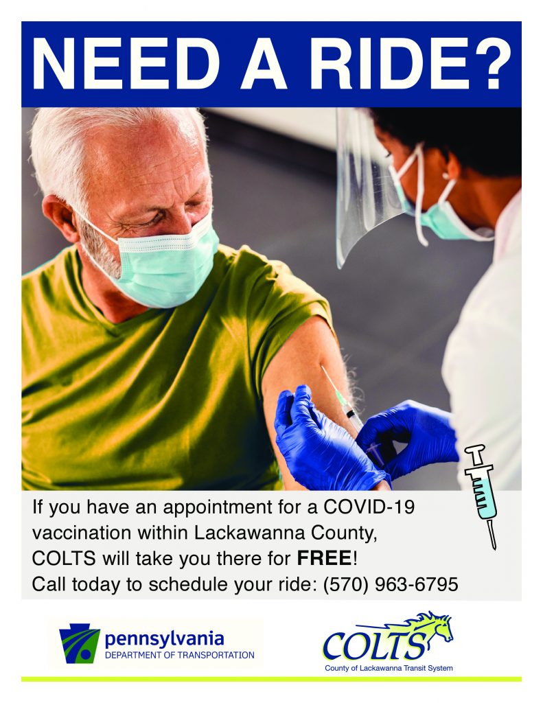COLTS Free Rides to Vaccine Appts