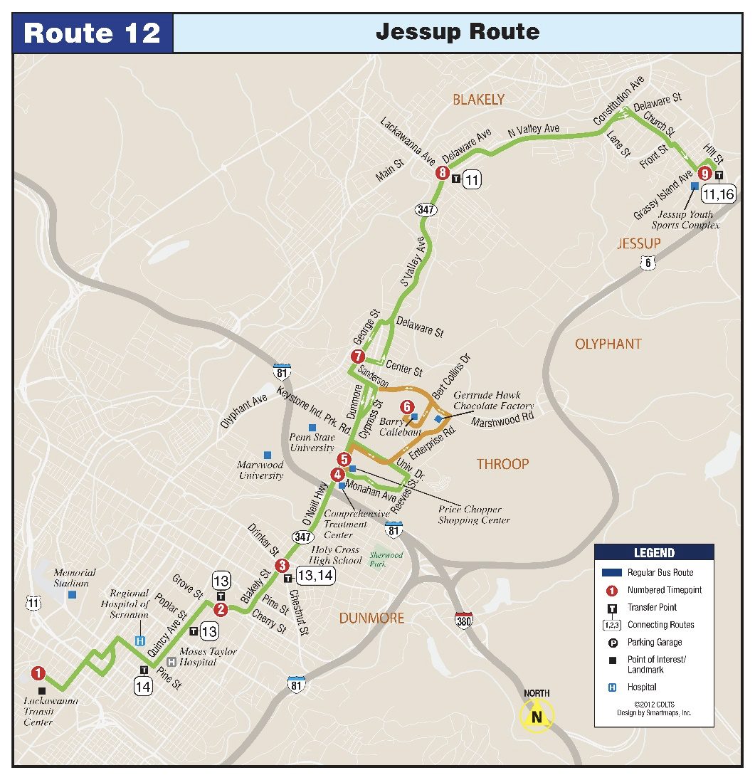 Route 12 Jessup to Keystone Industrial Park