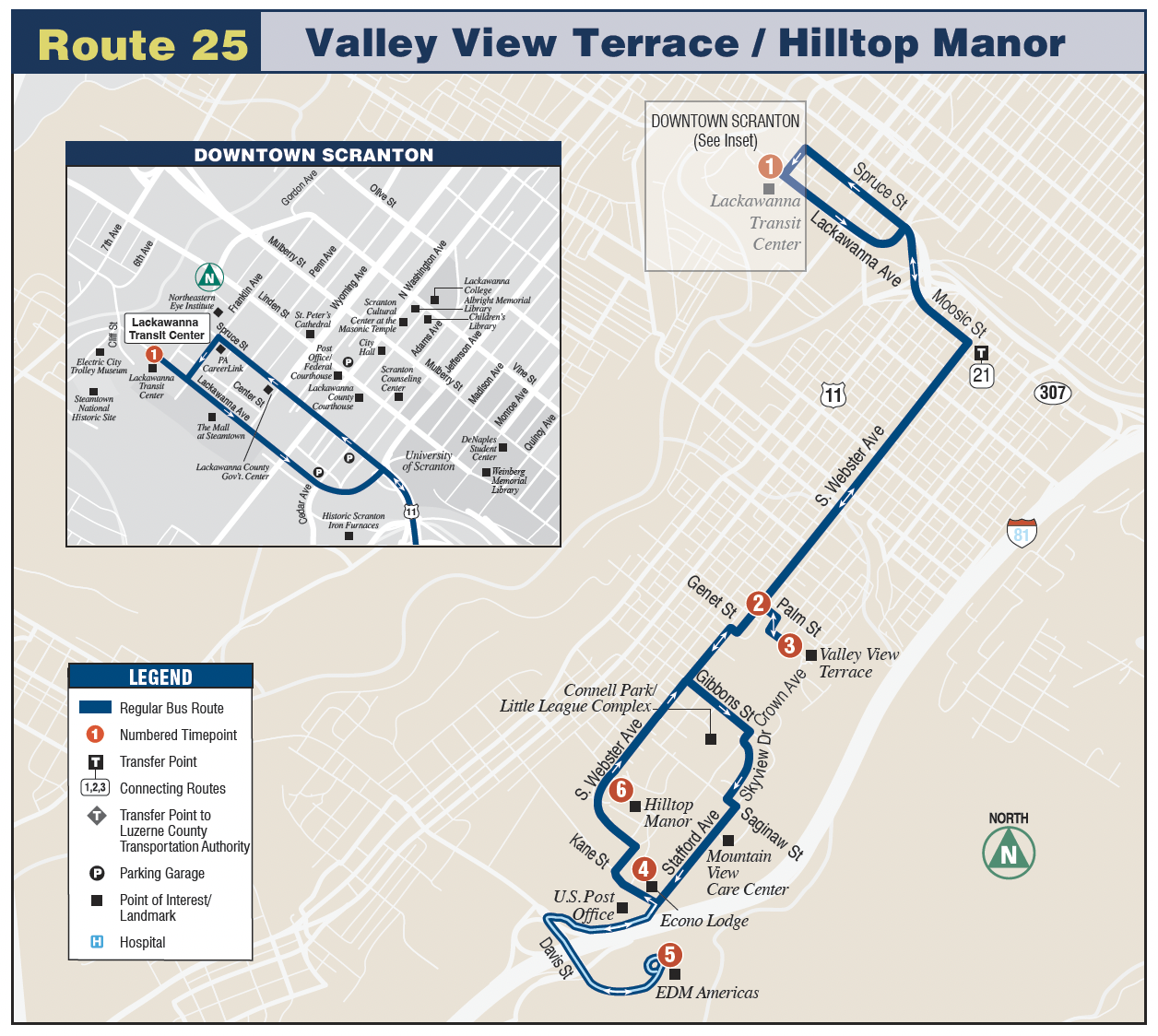 Route 25 Valley View Terrace / Hilltop Manor